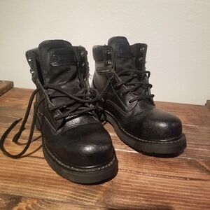 GUARDSMAN STEEL TOE BOOTS UNISEX MENS 7.5 WOMENS 9.5 RACK#9